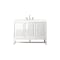 James Martin Vanities Athens 48in Single Vanity, Glossy White w/ 3 CM White Zeus Quartz Top E645-V48-GW-3WZ - alternate 1